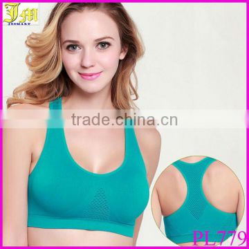 New Hot Sexy Womens Padded Gym Yoga Dance Fitness Sports Vest Bra Running Crop Top Black