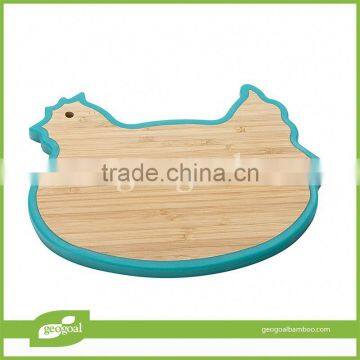 China silicone and bambo chopping board