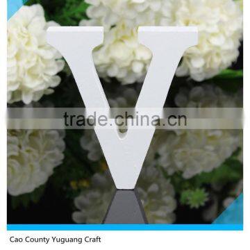 White Wooden Letters Bridal Wedding Birthday Home Wood Letter Names Decoration photo-3