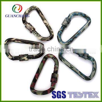 High Quality Safety Hiking Aluminum Carabiner Hook Carabiner Climbing With Screw