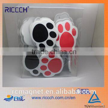 Promotional Plastic Magnetic Clip,Dog Paws Magnet Clip, Magnetic Paper Clip Holder with Custom Logo