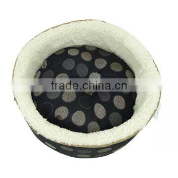 Wholesale Pet Products Soft Cozy Luxury Round Cave Dog Bed photo-3