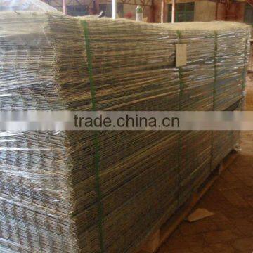 black welded wire mesh panel