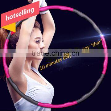 6/7/8sections detachable adjustable size hula hoop/Foam Weighted Fitness Hula Hoop