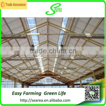 High quality multi span velno commerical glass greenhouse for sale