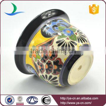 YSfp0009 Set of 2 Handmade Ceramic Flower Pot With Round Shape photo-4