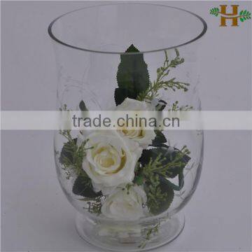Hand Made Glass Vase With Nice Engraving
