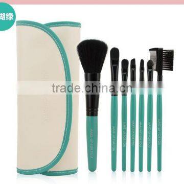Popular Hot Selling Colorful 7 in 1 Make-Up Brush Set High Quality Comestic Brush With CROCO Bag For Brushes photo-5