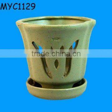 Indoor decorative ceramic orchid pot