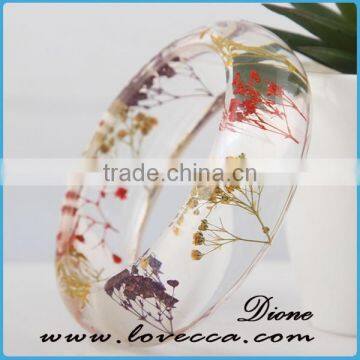 Latest Trendy Style 65mm Dried Real Pressed Flower Bracelet photo-4