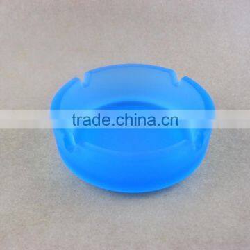 Beautiful Blue Glass Ashtray photo-3