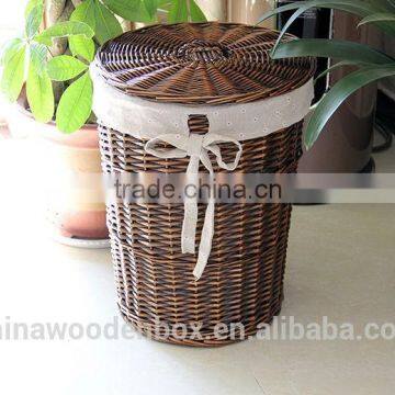 2015 Countryside Wicker Laundry Basket With Fabric photo-5
