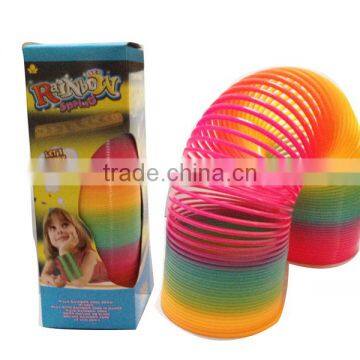 colorful plastic rainbow spring educational classic toys for kids