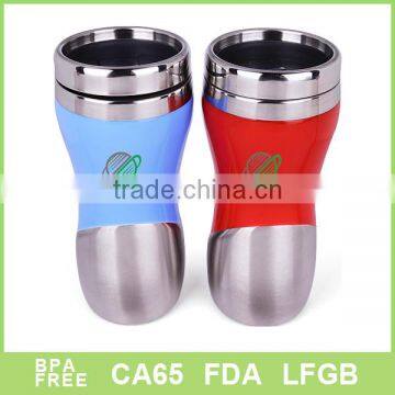 450ml 16oz Stainless steel travel cup mugs