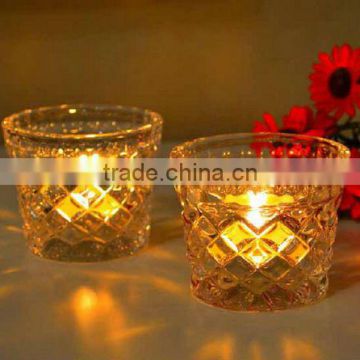 simple wedding glass hurricane candle holder romance