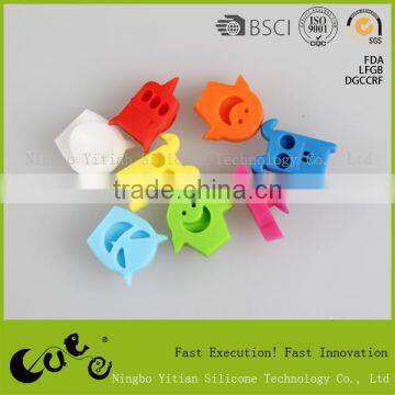 Silicone Glass Marker/ silicone wine marker with sucker