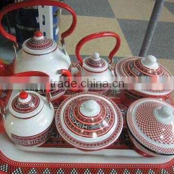 High Quality Tea Pot Water Enamel Kettle in Middle East Market photo-3