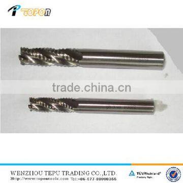 HSS rough cutting end mill