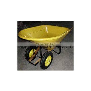 Plastic Double -Wheel Wheel Barrow