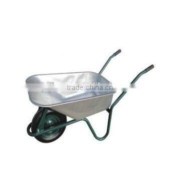 galvanize wheel barrow wb6414R ,WHEELBARROW WITH STEEL TRAY