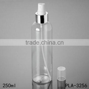Hot Products Round Shoulder Gold Aluminum Spray Pet Plastic Bottle 250ml Cosmetic Perfume Toner Water Clear Pet Bottle Wholesale photo-2