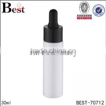 Wholesale Cosmetic Essential Oil Fragrance Perfume PET Screen Printing Aluminum 30ml Plastic Dropper Bottle 2017 Hot New Product