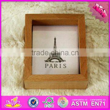 2016 Hot Sale Baby Wooden Mini Photo Frame, Most Popular Kids Wooden Mini Photo Frame W09A054 photo-4