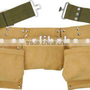 Cow split leather tool belt