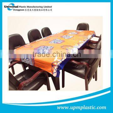 Degradable disposable one time use plastic table cover for party