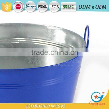 19 Inch Iron Garden Beverage Tub Metal Metal Ice Tub