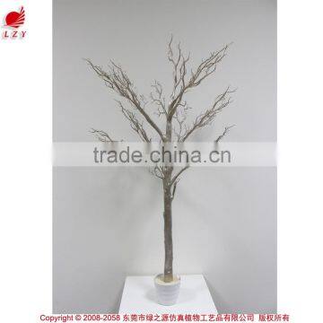 Factory direct christmas centerpiece unique wedding favors white dry tree for showcase decoration