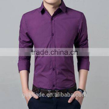 2016 New Design Fashion Long Sleeve Men Shirt /european Men Cotton Blouse photo-3