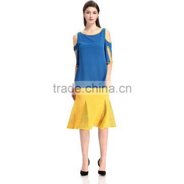 Domin Fashion Guangzhou Factory Latest Skirt Design Pictures photo-3