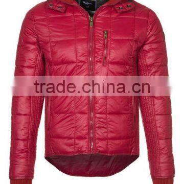 2014 new red padded jackets in coats for men