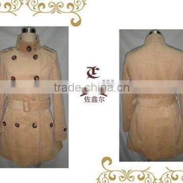Formal woolen coat for lady,long jacket women