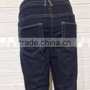 GZY Deep Blue Skinny Ladies Jeans Pants Wholesale Price Stock 2017 photo-2