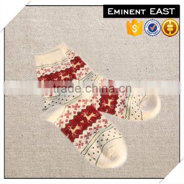 Fashion design christmas socks cotton cheap happy socks