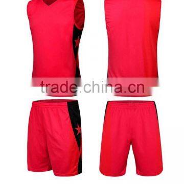 Men New Pop Plain Basketball Jersey Set