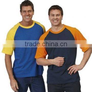 Custom printing Tri blend two tone t-shirt