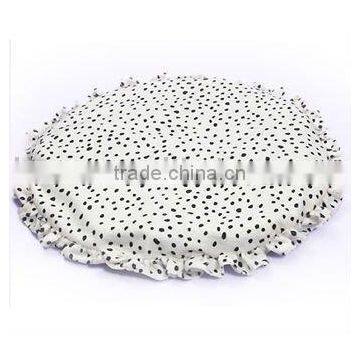 White jacquard cushion