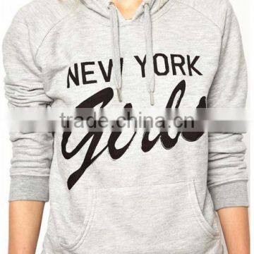 Wholesale Garment Terry Hooded Cotton Crew Neck Comfortable Print Plain Pocket Dyed for Women Sweatshirt Made in China photo-4