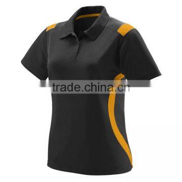100% Polyester Antibacterial Fabric Wholesale Women Dry Fit Custom Polo Shirt photo-3