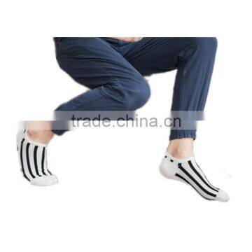 1 pc Sale Hot Sale 80% Cotton and 20% Polyester Mixed Seasons Chino Suppliers Men Striped Boat Socks photo-5