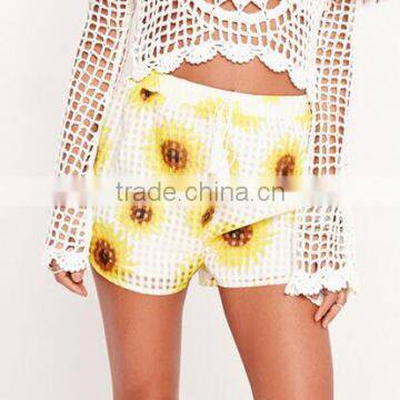 EY0576P 2016 Latest Summer Casual Retro Pattern Printed Shorts Women photo-2