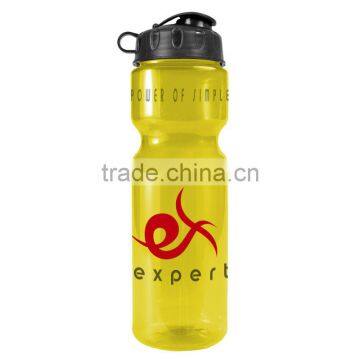 USA Made 28 oz Transparent Sports Bottle With Flip Lid - BPA/BPS-free, FDA Compliant and Comes With Your Logo photo-3