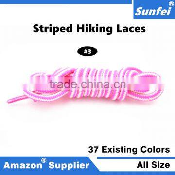 Reflective Striped Boot Laces Strings for Sports Athletic Shoes Sneakers Travel Boots and More photo-3
