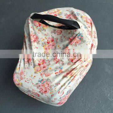 Infant Baby Car Seat Cover Rayon Nursing Cover Car Seat Canopy Polka Dot Baby Canopy Stretchy Car Seat Cover photo-3