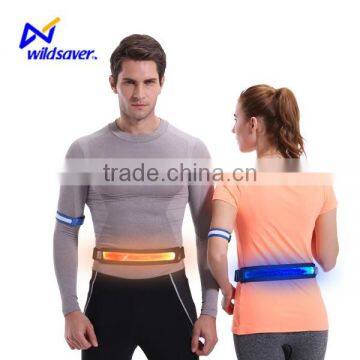 nylon LED flashing automatic adjustable waist belt for men