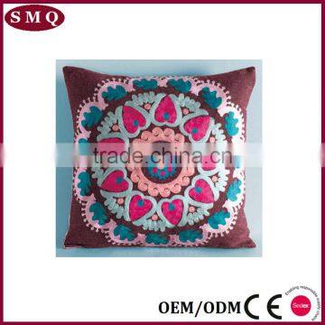 Latest Design Embroidered Natural Linen Cushion Cover photo-3