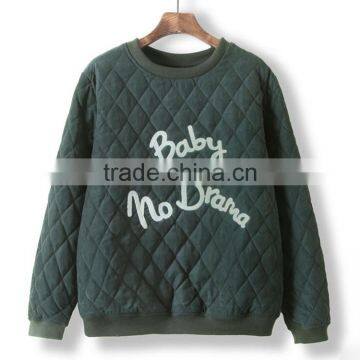 Unisex Autumn/winter Korean Style Diamond-type Lattice Cotton/polyester Pullover Sweatshirts Campus Wear photo-2